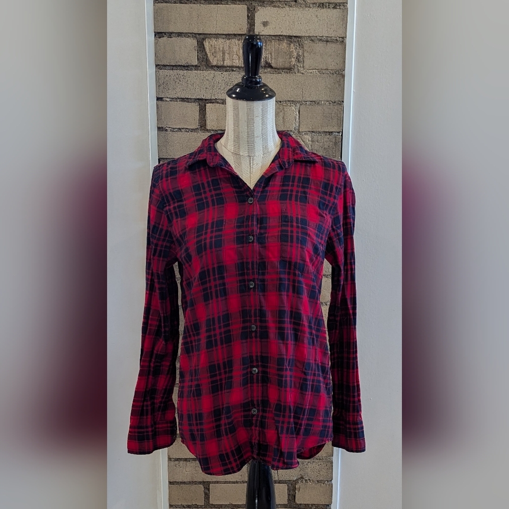 JCREW Women's Boy Fit Flannel